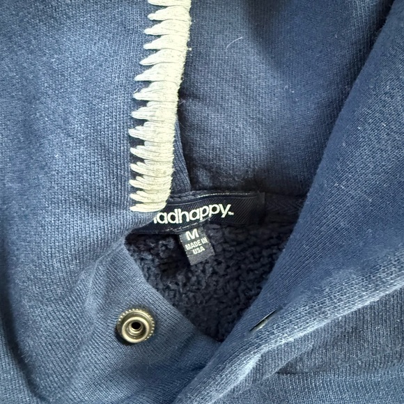 Madhappy Deep Blue Fleece-Lined Hoodie - Picture 2 of 2